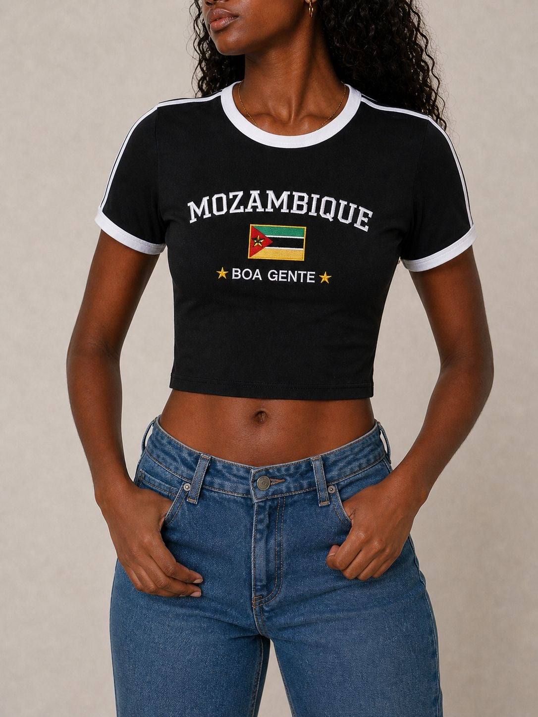 Black Crop Top "Origem"